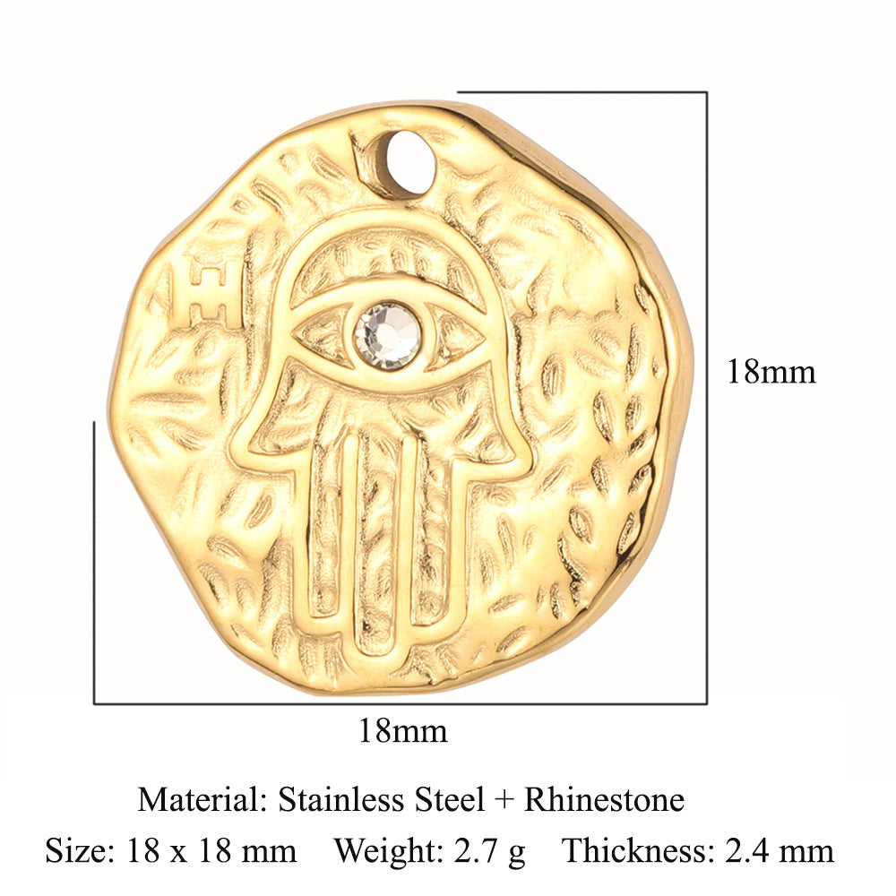 Titanium Steel Sun Ornament Accessories Star Pendants