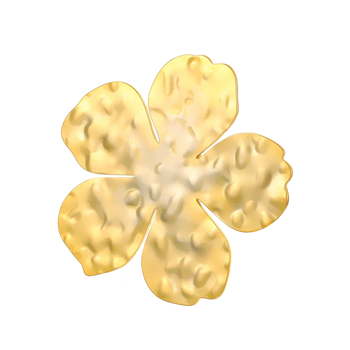 Advanced Exaggerated Stainless Steel Female Flower Rings
