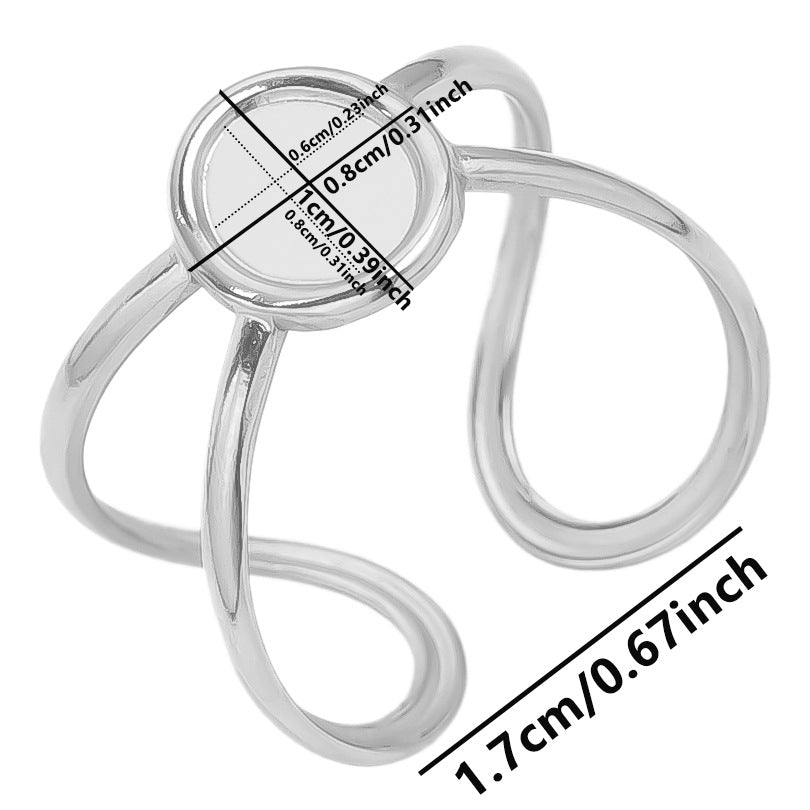 Women's Stainless Steel Fashion Irregular For Niche Rings