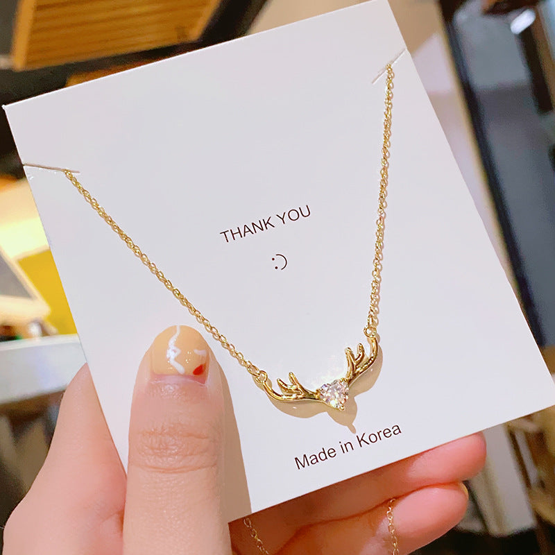 Flower Titanium Steel Female Summer Wild Necklaces