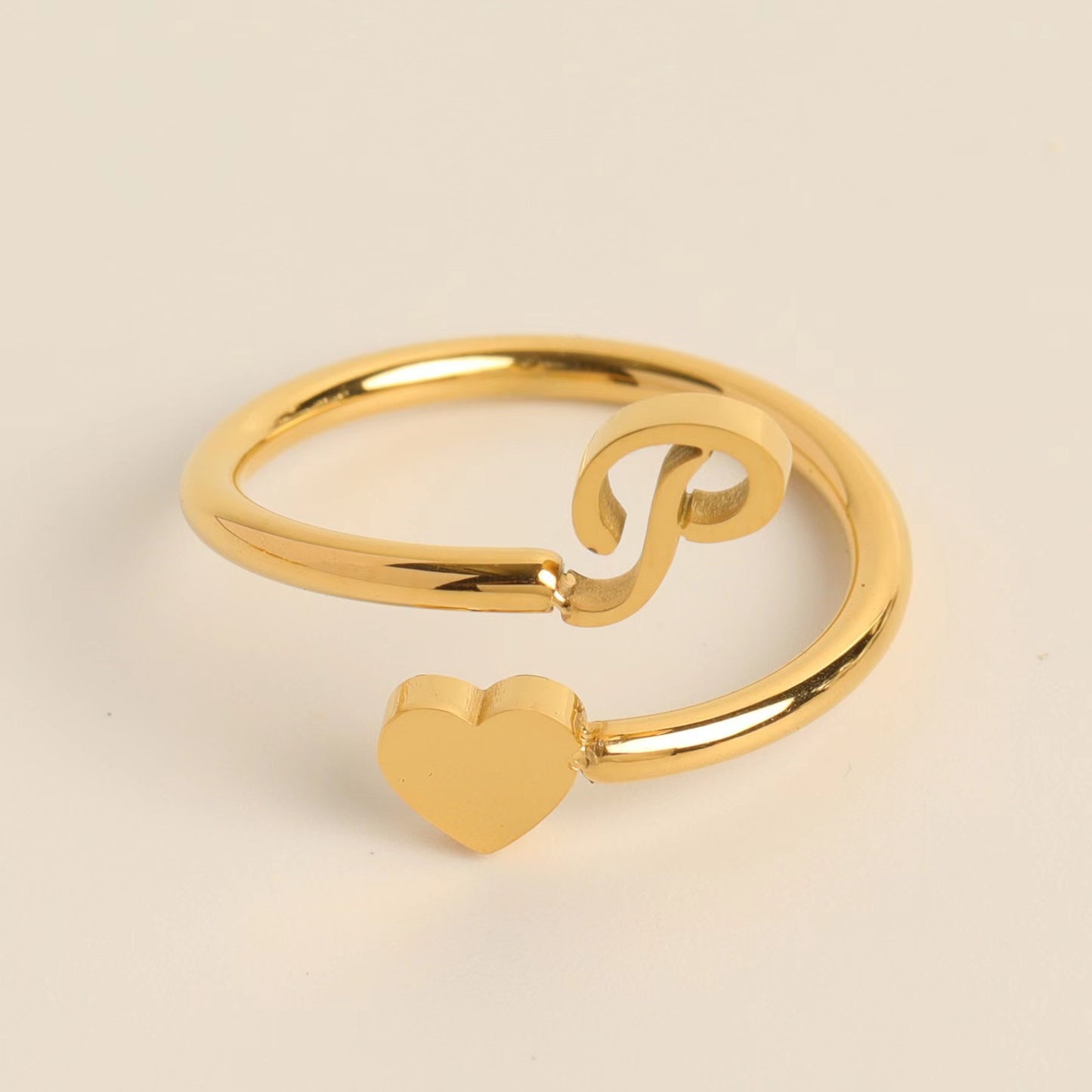 Three-dimensional Love Little Finger Open Adjustable Rings