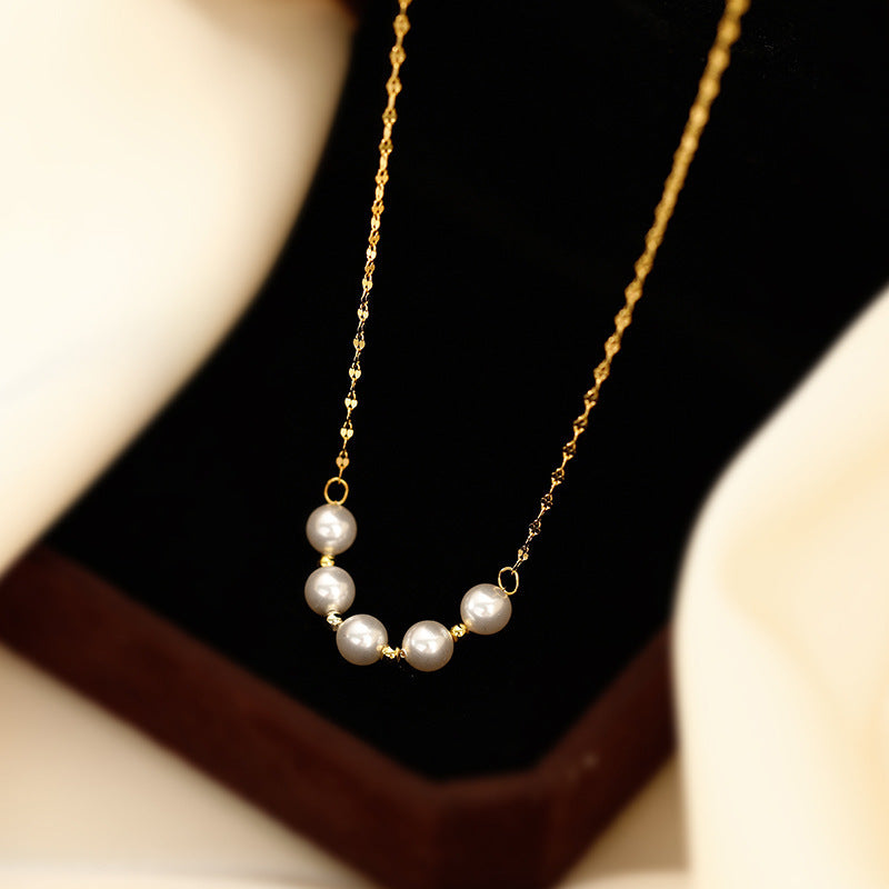Women's Pearl Light Luxury Design Sense Niche Tide Necklaces