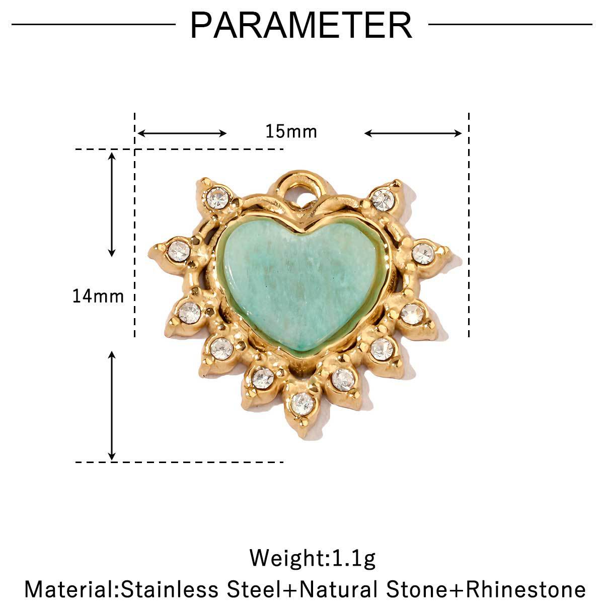 Women's Sun Natural Stone Titanium Steel Gold White Shell Pendants