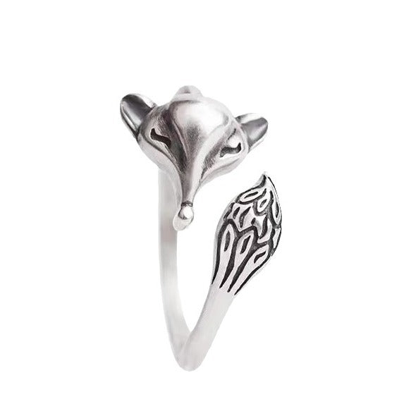 Vintage Prime Sier Fox Female Open Alloy Rings