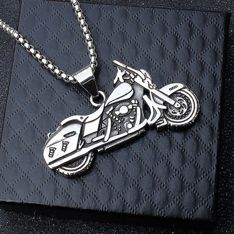 Men's Ornament Titanium Steel Motorcycle Trendy Vintage Necklaces