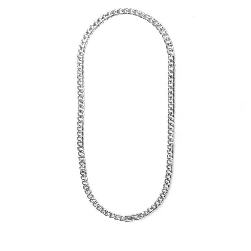 Women's & Men's Steel For Chain Couple Street Cuban Necklaces