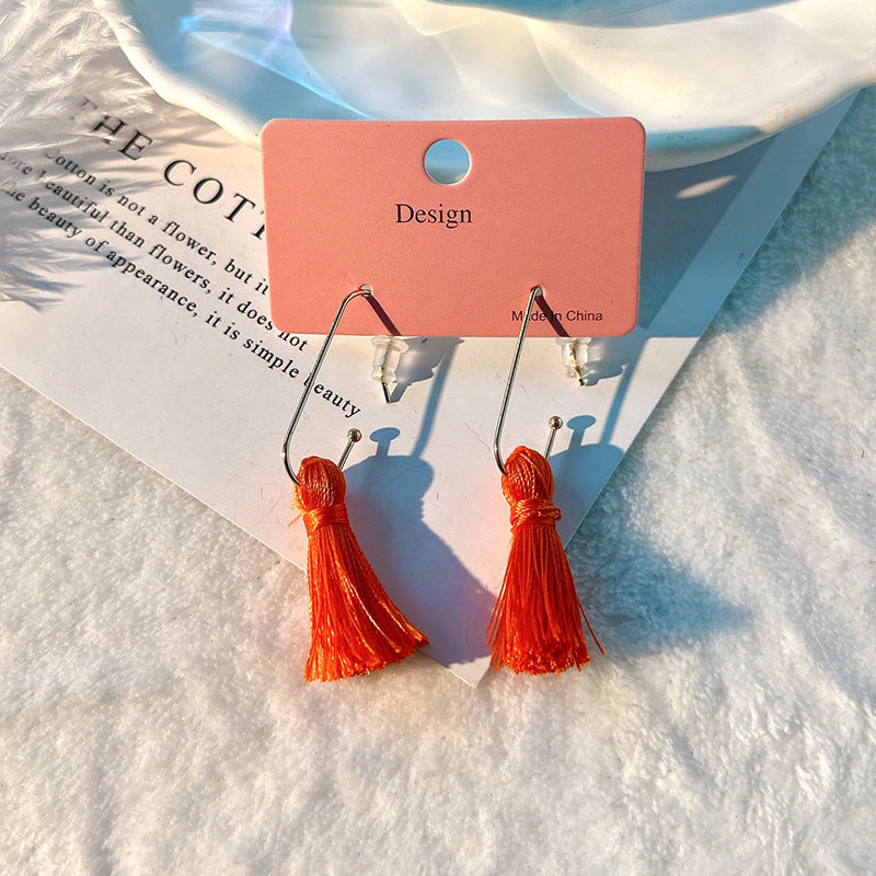 Fashion Design Candy Color Chain Female Dopamine Rings