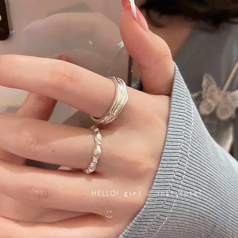 Niche Design Simple Cold Style Advanced Rings