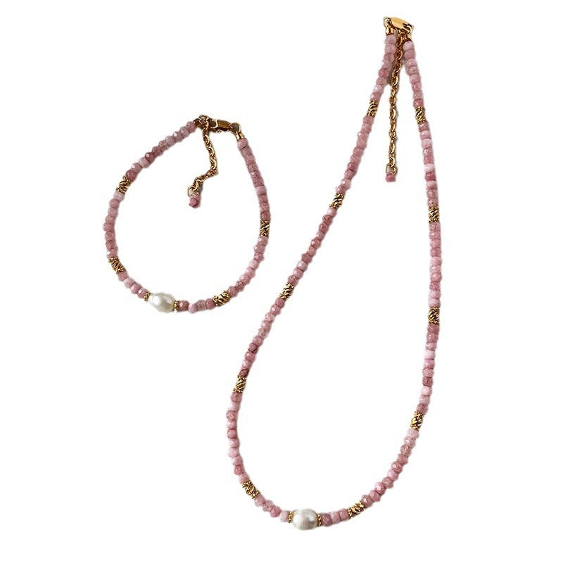 Crystal Stone Female Temperamental Minority Dopamine Necklaces