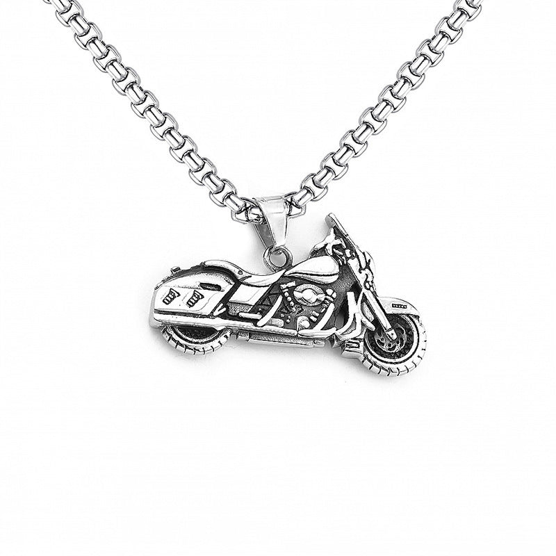 Men's Ornament Titanium Steel Motorcycle Trendy Vintage Necklaces
