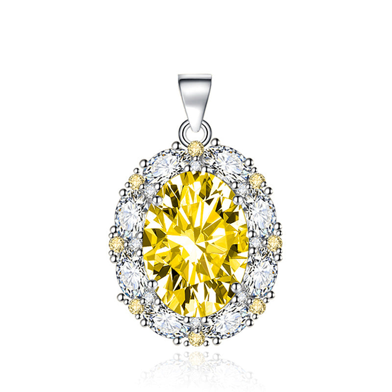 Imitation Ruby Luxury Inlaid Sapphire Purple Pendants