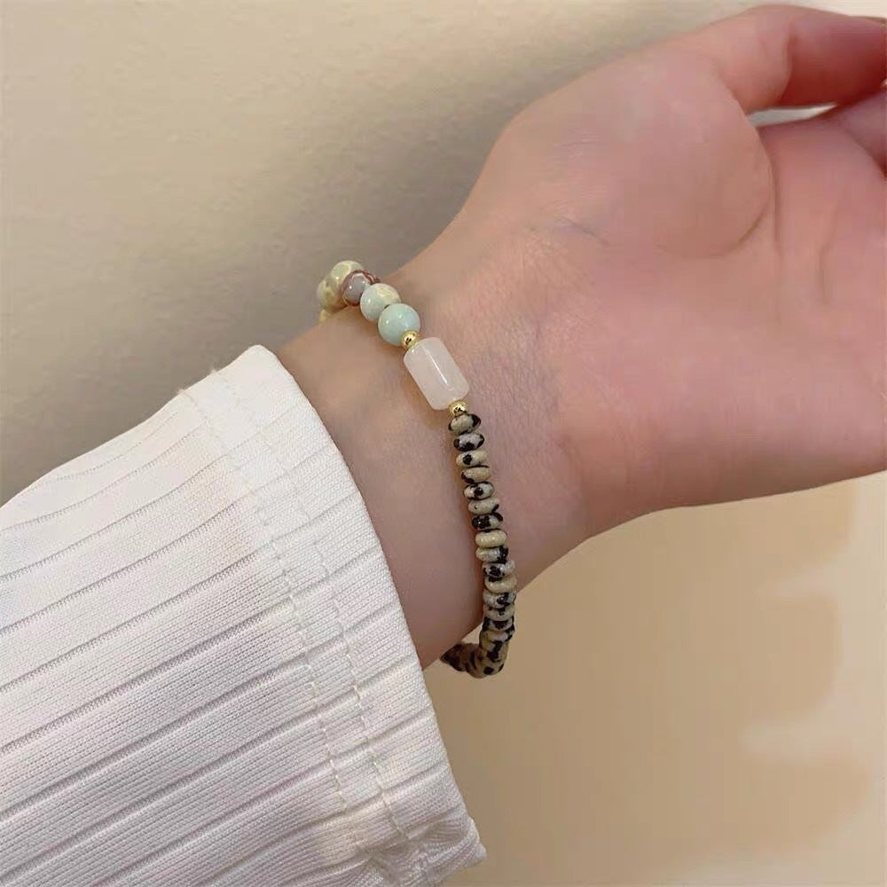Twin Pearl Light Luxury Minority Exquisite Elastic Bracelets