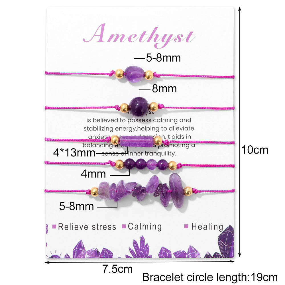 Hand-woven Female Couple Gravel Beads For Bracelets