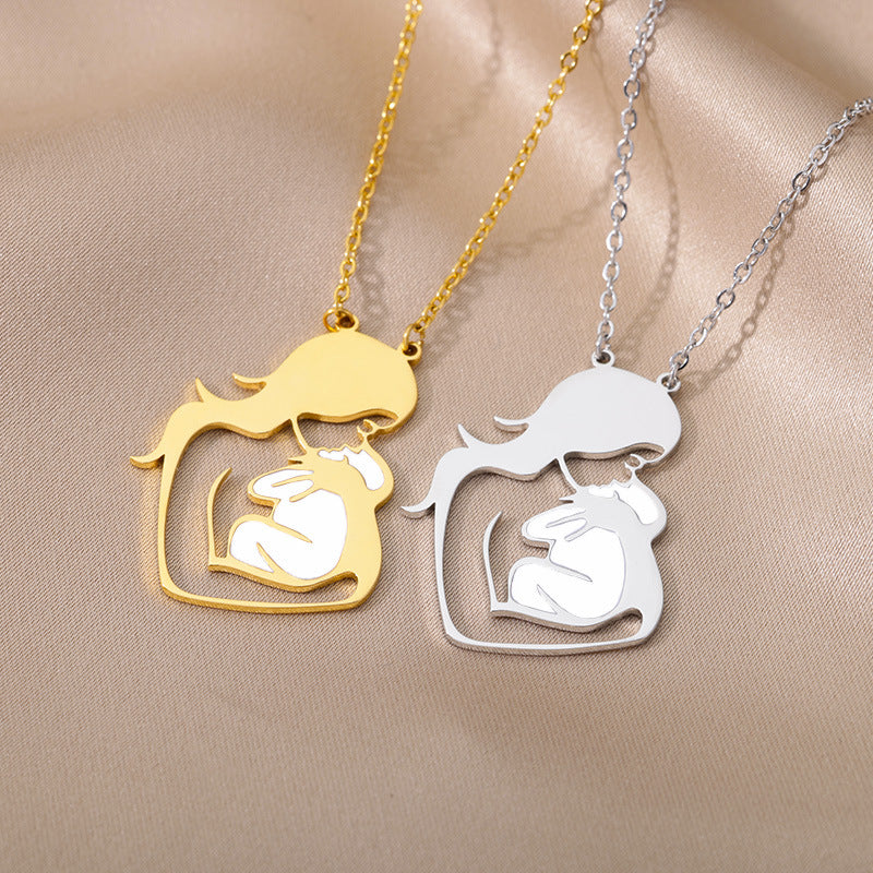 Stainless Steel Mother's Day Series Mother Necklaces