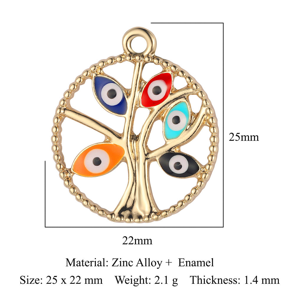 Palm Eyes Alloy Lucky Tree Love Rings