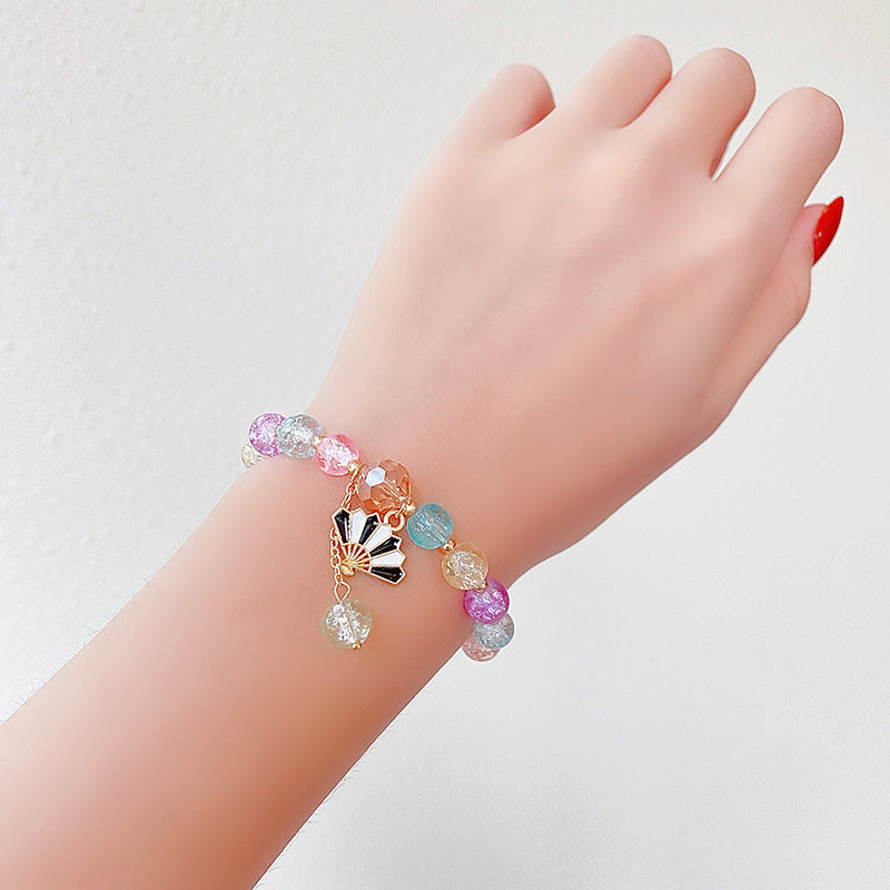 Hand Beading Glass Cute Princess Cartoon Bracelets