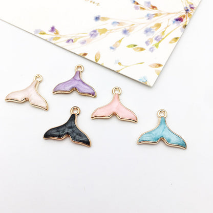 Drop Oil Alloy Small Star Seahorse Pendants