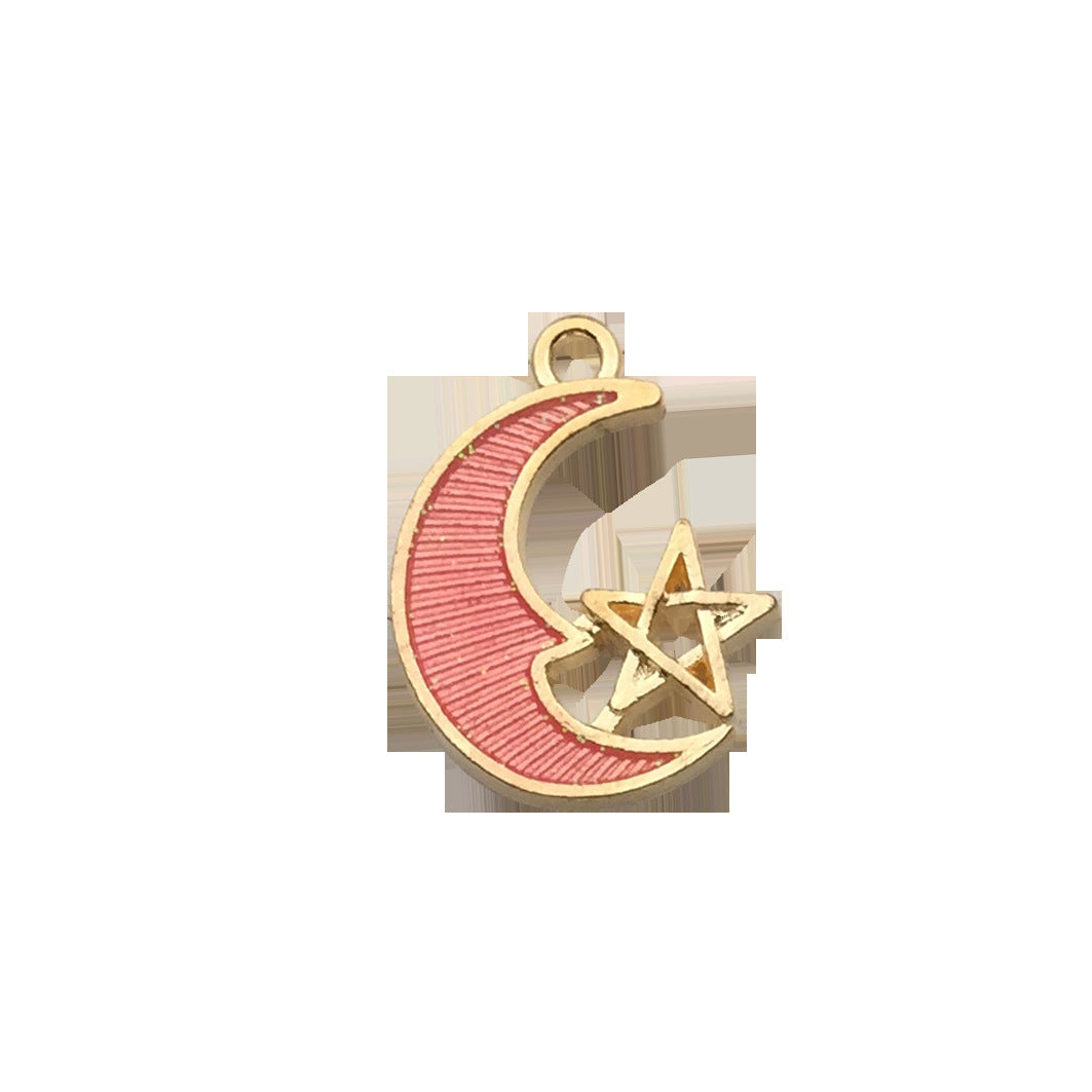 Drop Oil Alloy Small Star Seahorse Pendants