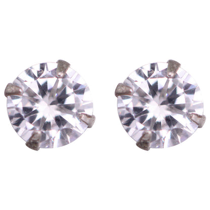 Diamond Sterling Sier Mini Female Simple Earrings