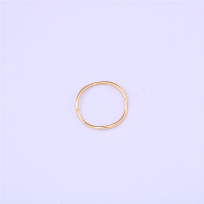 Women's Strip Couple Titanium Steel Gold Plated Rings