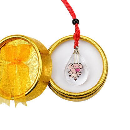 Infant Lanugo Souvenir Crystal Zodiac Fetal Pendants