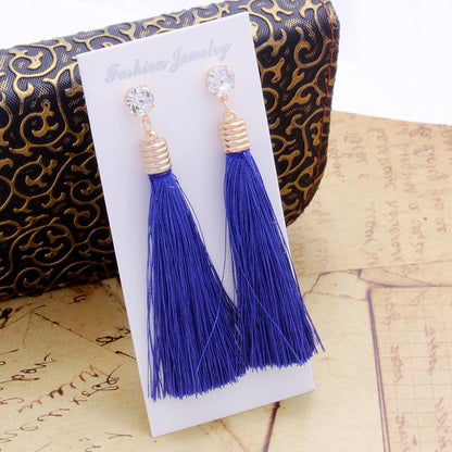 Women's Fashion Popular Bohemian Long Fringe Earrings