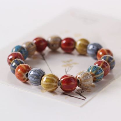 Ceramic Ornament Fashion Flower Glaze Beads Casual Bracelets