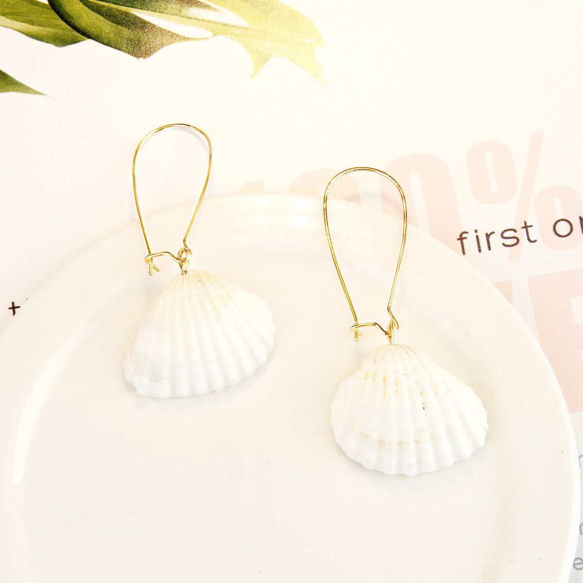 Bohemian Ocean Ornament Pearl Shell Alloy Earrings