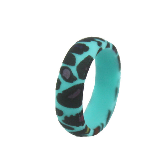 Women's Bohemian Style Colorful Leopard Print Color Rings