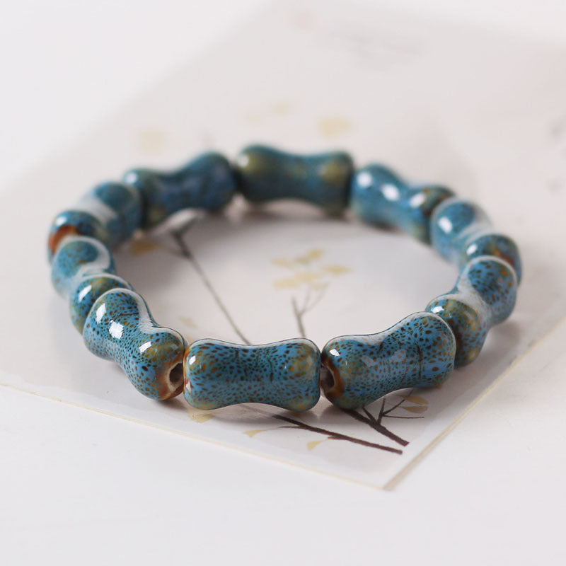 Ceramic Ornament Fashion Flower Glaze Beads Casual Bracelets