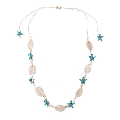 Women's Starfish Shell For Design High-grade Adjustable Necklaces