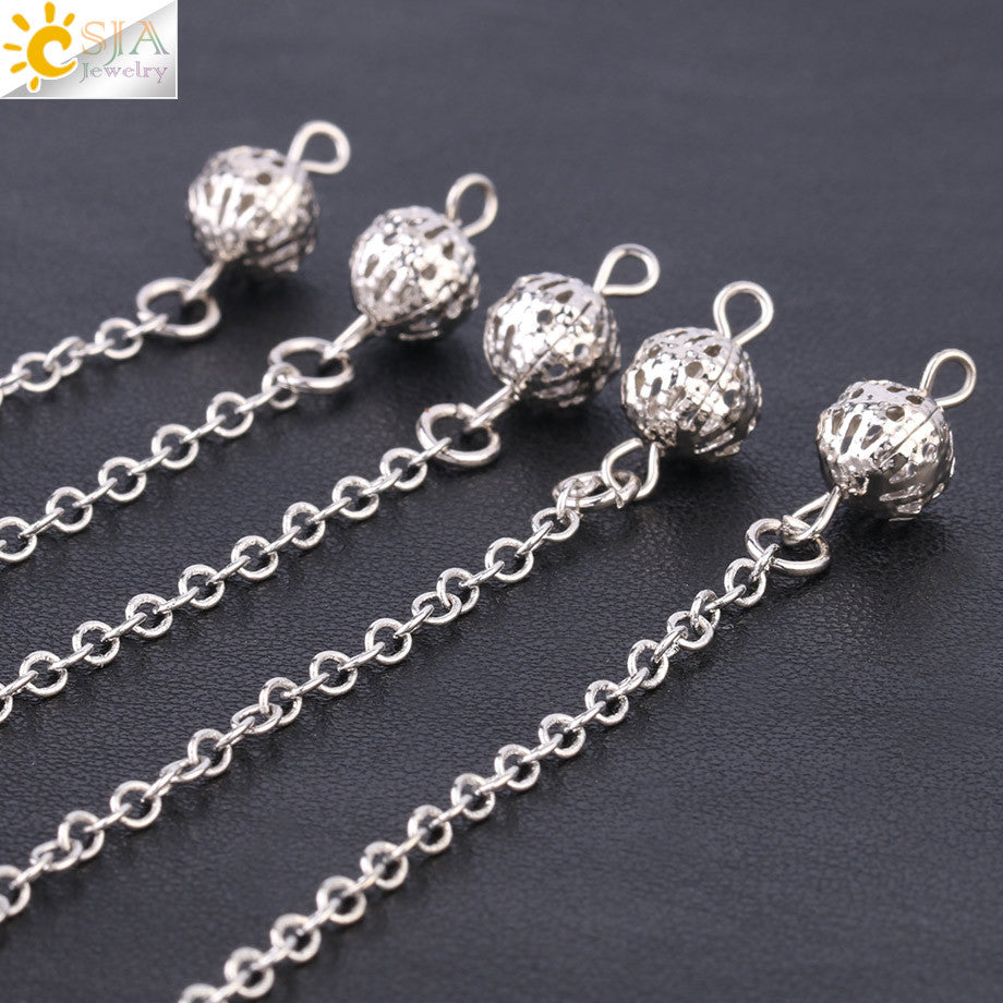 Metal Six-pointed Star Pendulum Natural Crystal Stone Beads Pendants