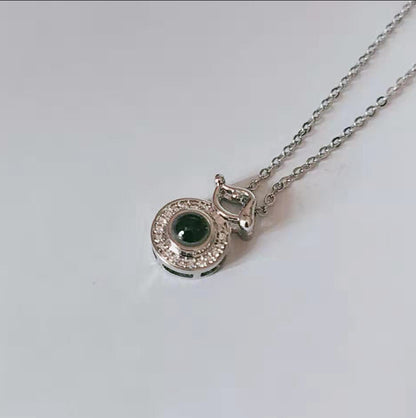 Love Language You Deer Projection Female Necklaces