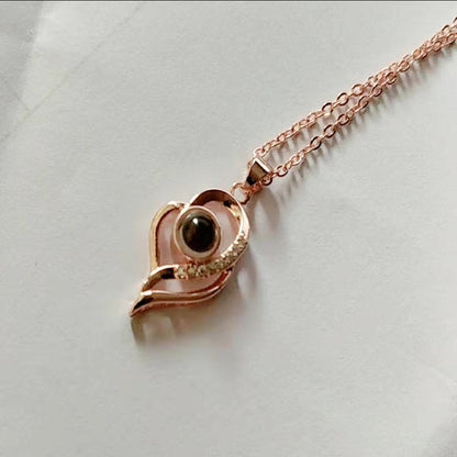 Love Language You Deer Projection Female Necklaces