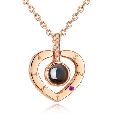 Love Language You Deer Projection Female Necklaces