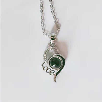 Love Language You Deer Projection Female Necklaces