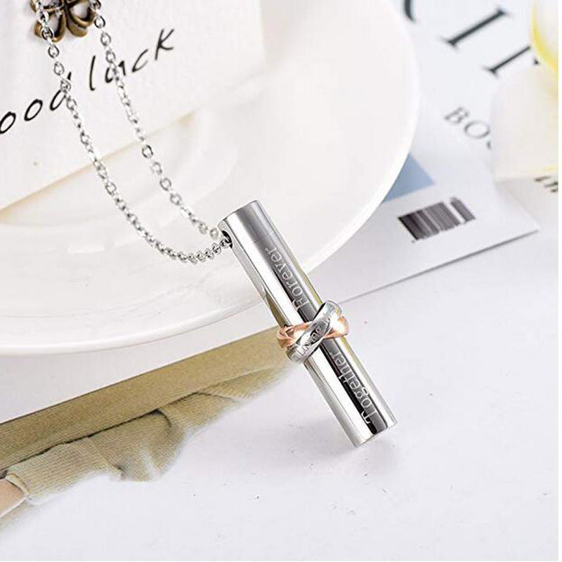 Stainless Steel Openable Perfume Bottle Ashes Pendants