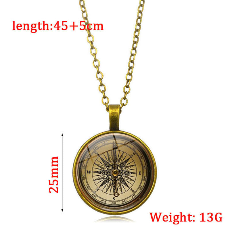 Time Gem Cabochon Stylish Sweater Chain Necklaces