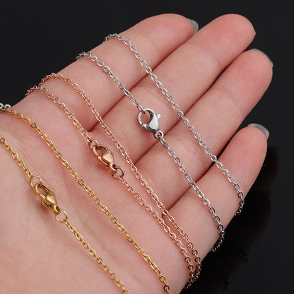 Furnace Plating Titanium Steel Chain Jewelry Necklaces