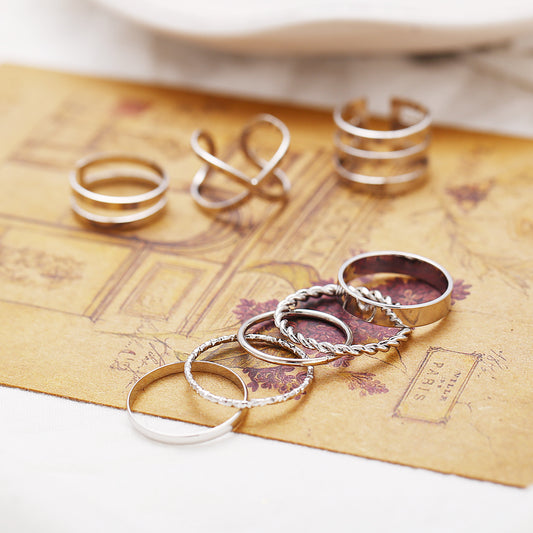 Women's Knuckle Creative Retro Simple Opening Twist Rings
