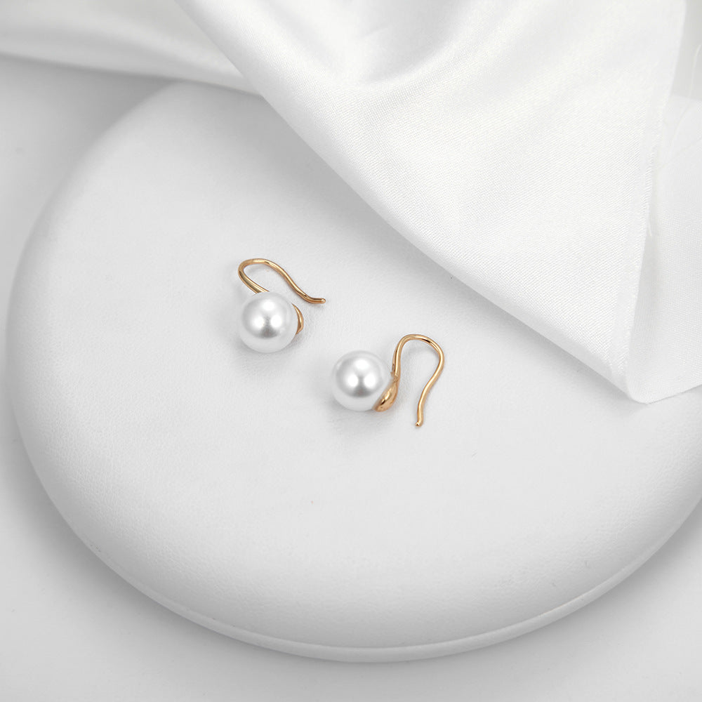 Heel Pearl Classic Temperament Korean Style Earrings