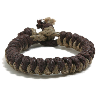 Punk Handmade Weave Vintage Hemp Rope Bracelets