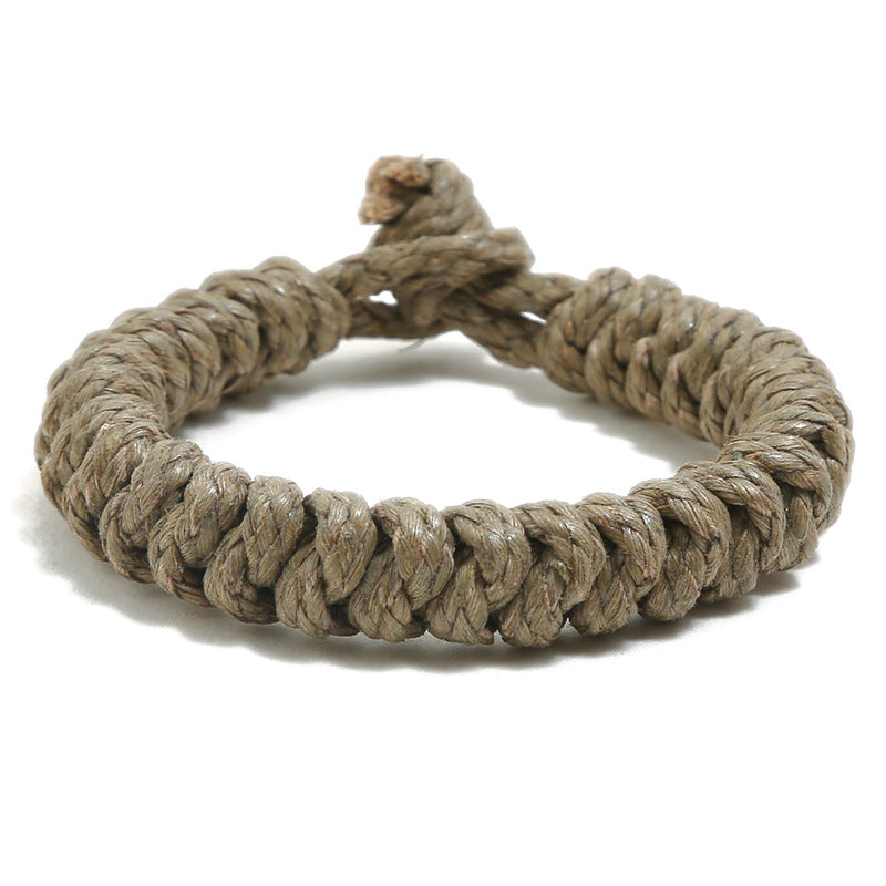 Punk Handmade Weave Vintage Hemp Rope Bracelets