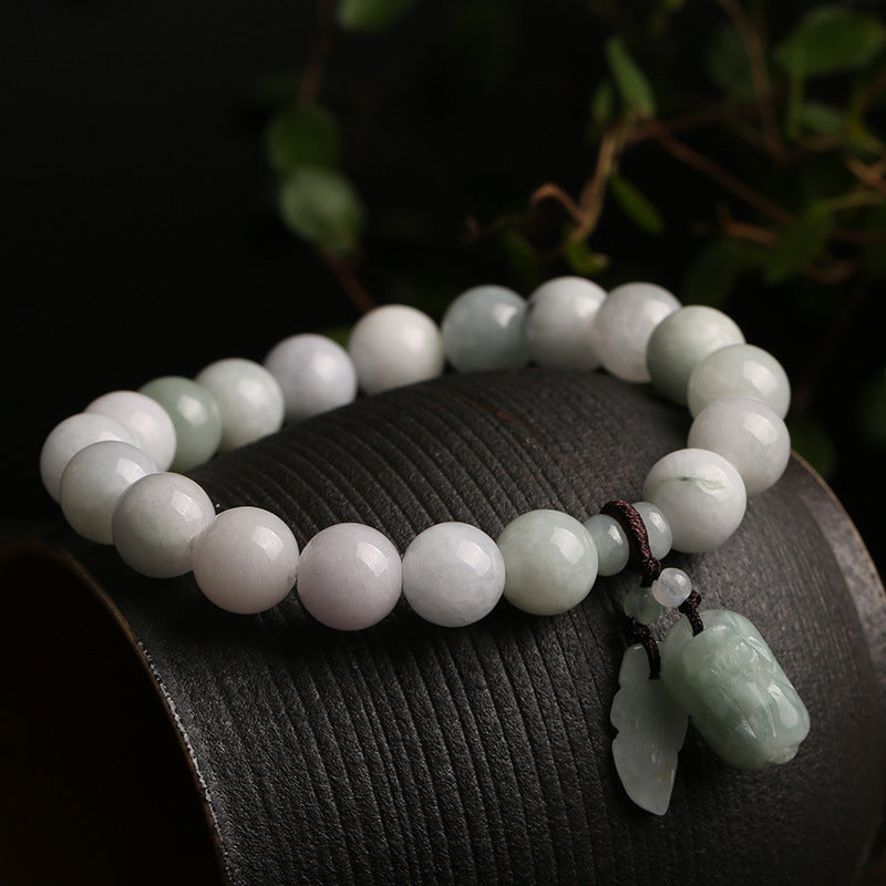 Enemy Jewelry Natural Emerald Jade Night Bracelets