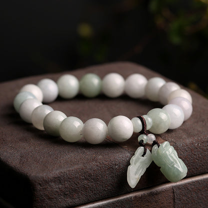 Enemy Jewelry Natural Emerald Jade Night Bracelets