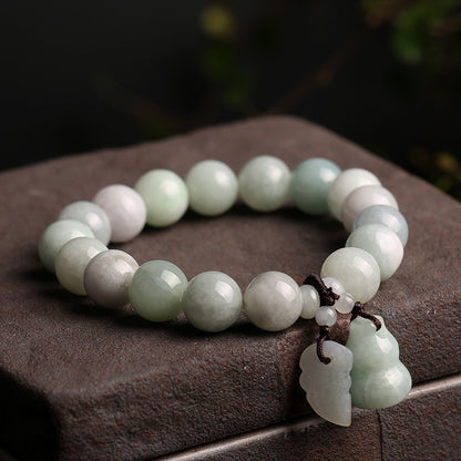 Enemy Jewelry Natural Emerald Jade Night Bracelets