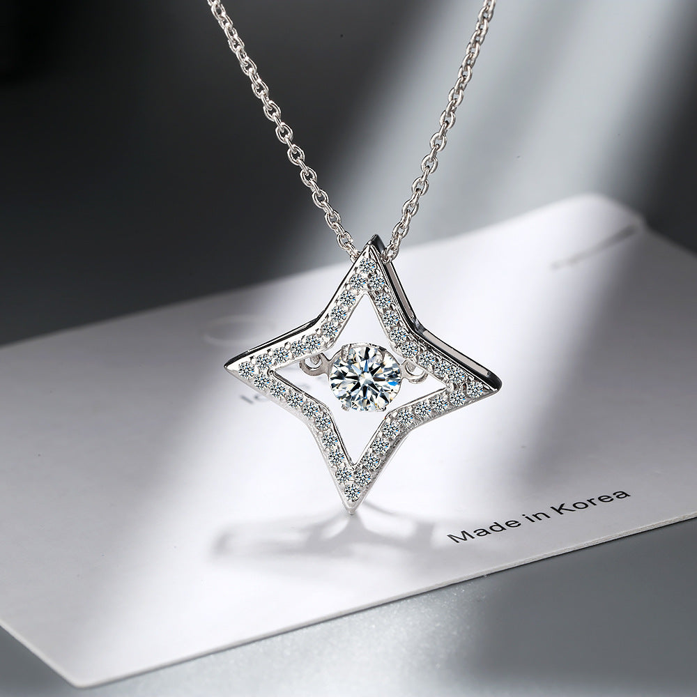 Women's Diamond Six-pointed Star Five-pointed Korean Style Pendants