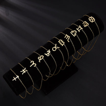 Version Twee Constellation Rhinestone Paper Card Necklaces
