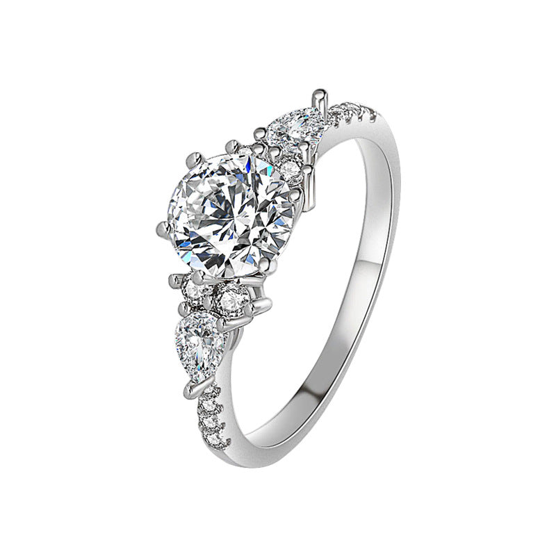 Women's Diamond With Carats Of Imitation Rings