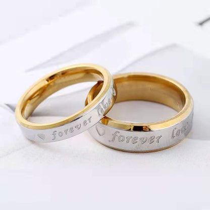 Port Titanium Steel Simple Fashion Stainless Rings